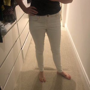 Michael Kors White Denim Skinny Jeans Size 4